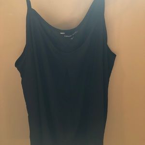 Simply Be Plus size black see thru camisole
